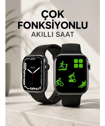 Akıllı Saat Tema Değiştirme Uyku ve Sağlık Takibi Sesli Asistan Bildirim Görme
