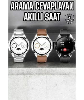 Akıllı Saat Titreşimli Amoled Ekran Uyku ve Sağlık Takibi Sesli Görüşme