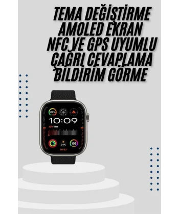 Akıllı Saat Uyku ve Sağlık Takibi GPS Uyumlu Tema Değiştirme