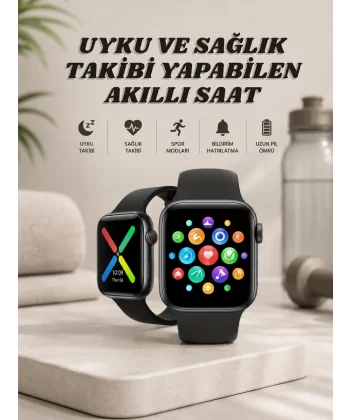 Akıllı Saat Wireless Şarj Yüksek Çözünürlüklü Müzik Dinleme Sesli Cevaplama
