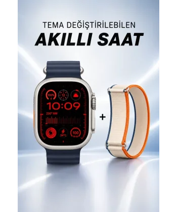 Akıllı Saat Yeni Nesil Sesli Asistan Uyku ve Sağlık Takibi Adımsayar