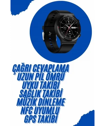 Akıllı Saat Yeni Nesil Üç Kordonlu Nabız Ölçer Çağrı Cevaplama