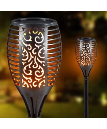 Alev Efektli Solar Bahçe Lambası (51 Cm)