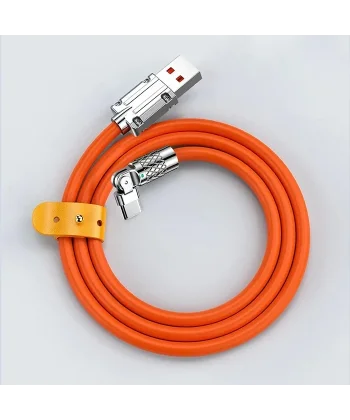 ALLY 180° Dönebilen USB To Type-C 120W Hızlı Şarj Kablosu 1 Metre-(5775)