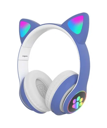 ALLY 23M Kedi Kulak Kulaküstü Bluetooth 5.0 Kablosuz Kulaklık Led Işıklı-(5775)