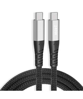 ALLY 240W Type-C To Type-C Laptop Telefon Hızlı Data ve Şarj Kablosu-(5775)