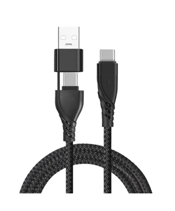 ALLY 2in1 USB Type C To PD Kablosu+USB Kablo-(5775)