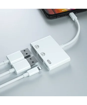 ALLY 3in1 İPhone/İPAD lightning To Usb Kamera Okuyucu-(5775)