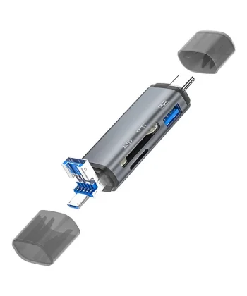 ALLY ADS-307 3 IN 1 USB + Micro USB + Type-c OTG Kart Okuyucu-(5775)