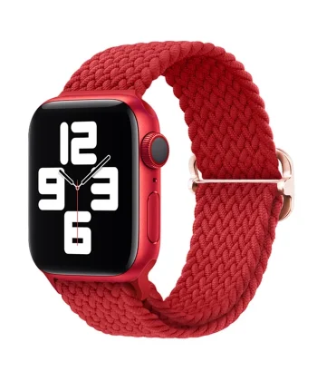 Ally Apple Watch 7-8 41mm 6-5-4 40mm Japon Tokalı Elastik Kayış Kordon 3-2-1 38mm-(5775)