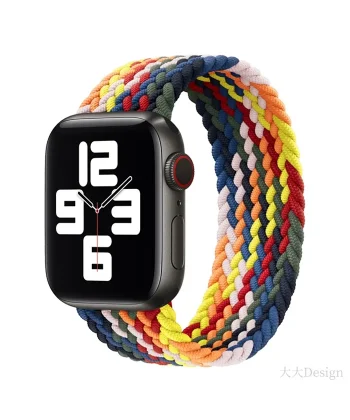 Ally Apple Watch 7-8 45mm 6-5-4 44mm Watch Ultra 49mm Single loop Plastik Kayış Kordon 3-2-1 42mm-(5775)