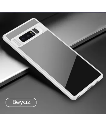 Ally Galaxy Note 8 Darbeya Dayanıklı Şeffaf Silikon Kılıf-(5775)