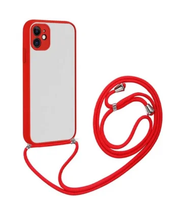 ALLY iPhone 11 6.1 Askılı Koruyucu Silikon Kılıf-(5775)