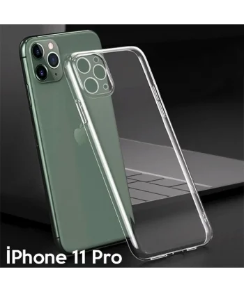 Ally İPhone 11 Pro 5.8 İnch Kamera Korumalı Silikon Kılıf-(5775)
