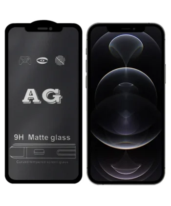 ALLY İPhone 12 Pro Max 6.7inç Full Glue Matte Tempered Cam  Ekran Koruyucu-(5775)