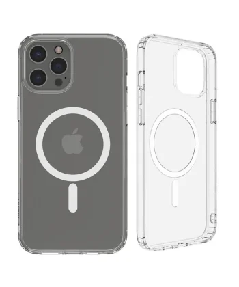 ALLY iPhone 12 Pro Max 6.7inç Magsafe Uyumlu Manyetik Kılıf-(5775)