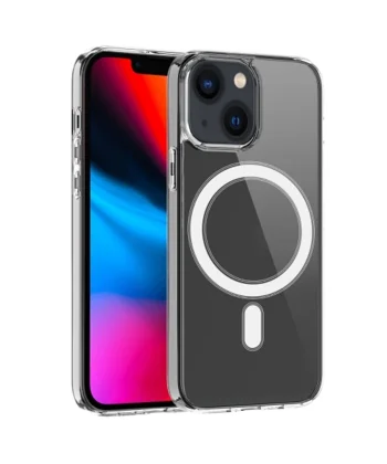 ALLY iPhone 14 6.1inç Magsafe Uyumlu Manyetik Sert Silikon Kılıf-(5775)