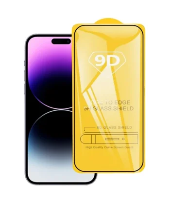 Ally iPhone 14 Pro 6.1 Full Glue-Tempered Cam Ekran Koruyucu-(5775)