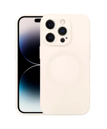 ALLY iPhone 14 Pro 6.1inç Liquid Silica Magsafe Uyumlu Silikon Kılıf-(5775)
