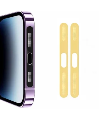 Ally iPhone 14 Pro İçin Anti-Dust Toz Ve Kir Önleyici Sticker 2 Adet Set-(5775)