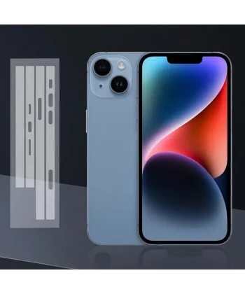 ALLY iPhone 15 Plus Hidrojel Hayalet Yan Alt Üst Kaplama Koruyucu Film-(5775)