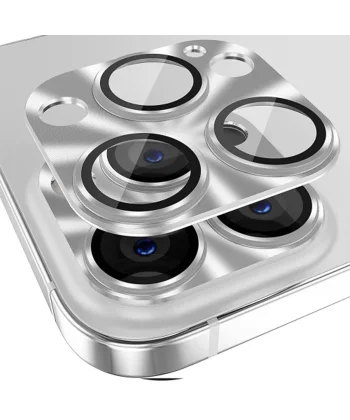 ALLY iPhone 15 Pro-15 Pro Max Metal Tempered Kamera Lens Koruyucu-(5775)