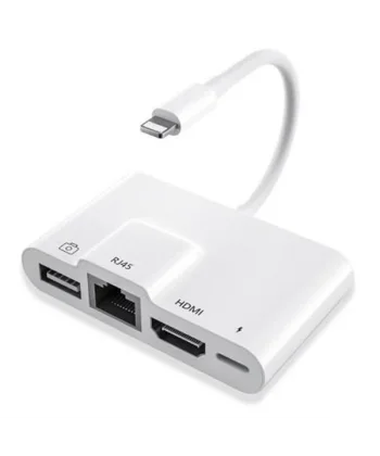 ALLY İPhone 3İN1 Lightning HDMI RJ45 OTG Digital AV Adaptör Hub-(5775)