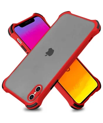 Ally İPhone XS Max 6.5 İnch Shokproof Kamera Koruma Darbe Emici Kılıf-(5775)