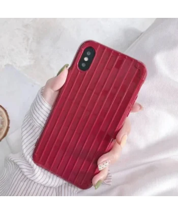 Ally İPhone Xs Max 6.5  İnch Trunk Lines ince Soft Silikon Kılıf-(5775)