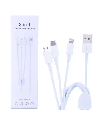 Ally Ma039-A Usb-Type-C Micro Usb & Lightning 3in1 Usb Kablo-(5775)