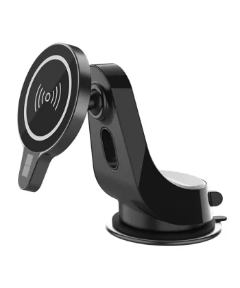 ALLY Magsafe iPhone 15-14-13-12 Serisi 15W Kablosuz Hızlı Şarj Cihazı ve Araç Tutucu-(5775)