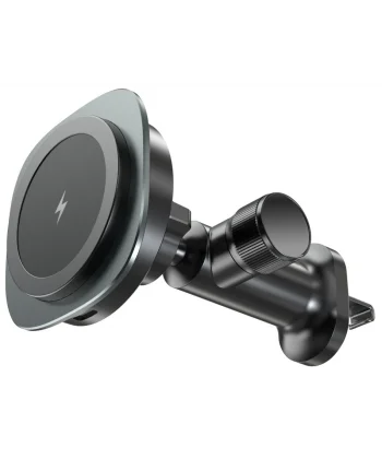 ALLY QI-206 Magsafe Uyumlu Araç Içi 15W Kablosuz Hızlı Şarj Telefon Tutucu-(5775)