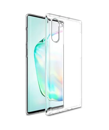 Ally Samsung Galaxy Note 10 Ultra Slim Fit Şeffaf Silikon Kılıf-(5775)