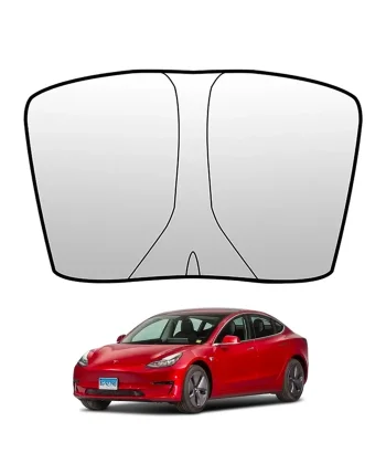 Ally Tesla Model Y Model 3 için Ön Cam Güneşliği Katlanır Ön Pencere Güneşlik-(5775)