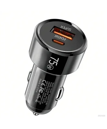 ALLY TurboCharge 75W Araç Şarj Cihazı – Çift Port (USB-C + USB-A-(5775)