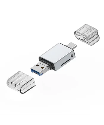 ALLY USB 3.0+Type-c+Lightning Sd Kart Okuyucu - Hızlı Card Reader-(5775)