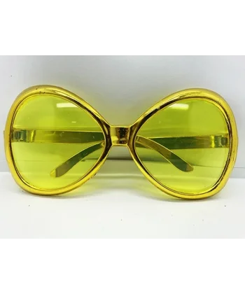 Altın Renk Yeşilçam Nostalji 80li Yıllar 90lı Yıllar Parti Gözlüğü  7x16 Cm