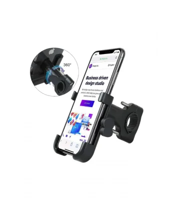 Alüminyum Gövdeli Metal Gidon Bağlantılı Motosiklet Telefon Tutucu 7 İnç Xl