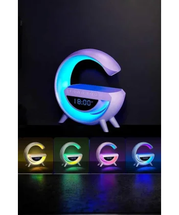 Android Uyumlu Akıllı Bluetooth Hoparlör Kablosuz Şarj Cihazı Standı