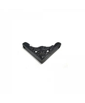 Antika Tarz Dekoratif Pirinç Köşe Süsü - 58x58 Mm, Oksit