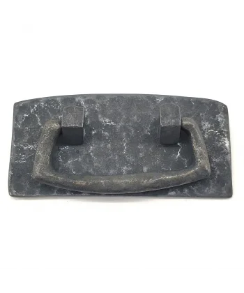 Antika Tarz Dekoratif Pirinç Otantik Dövme Kapı Kulbu - 45x90 Mm, Oksit