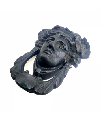 Antika Tarz Dekoratif Pirinç Sezar Kapı Tokmağı, Taktak - Oksit