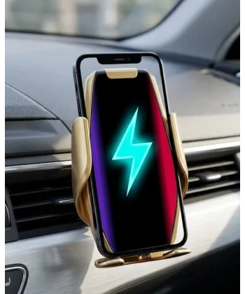 Araç Havalandırma Telefon Tutucu Kablosuz Şarj Destekli Akıllı Sensörlü