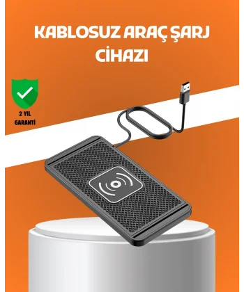 Araç İçi Kablosuz Şarj Pedi – Manyetik Güçlü Tutuş Hızlı Şarj Özelliği