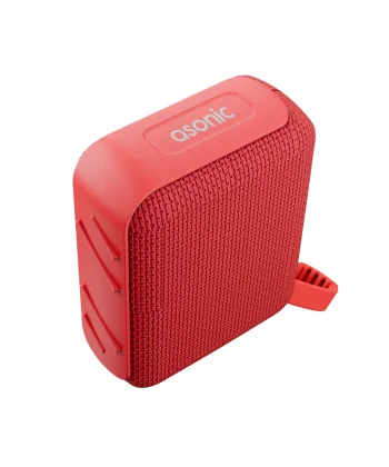 ASONIC AS-03 KIRMIZI 5W BT/USB/TF/TWS 1200mAh Batarya Bluetooth V5.3 Kablosuz Taşınabilir Speaker(1923)