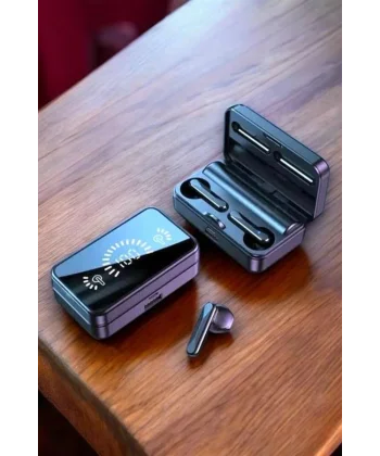 Aynalı Bluetooth Kulaklık Telefon Standlı Dijital Göstergeli