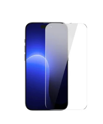 Baseus 0.3mm Crystal Shatter iPhone 14 Pro Full Tempered Ekran Koruyucu-(5775)