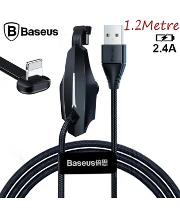 Baseus Colorful Suction iPhone Oyuncu Usb Şarj Kablosu 2.4A 1.2m-(5775)