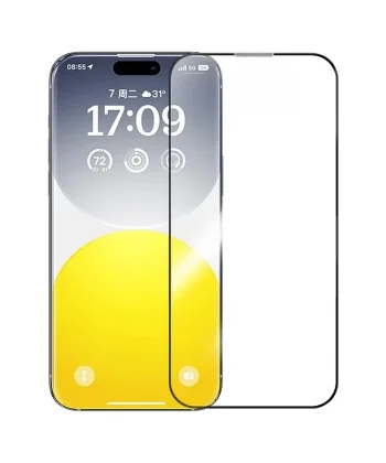 Baseus Corning iPhone 15 Pro HD Tempered Full Koruma Cam Ekran Koruyucu-(5775)