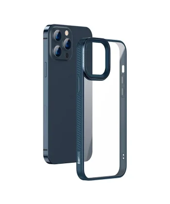 Baseus Crystal iPhone 13 Pro Max Kılıf Jel Çerçeve Zırhlı Silikon Kılıf-(5775)